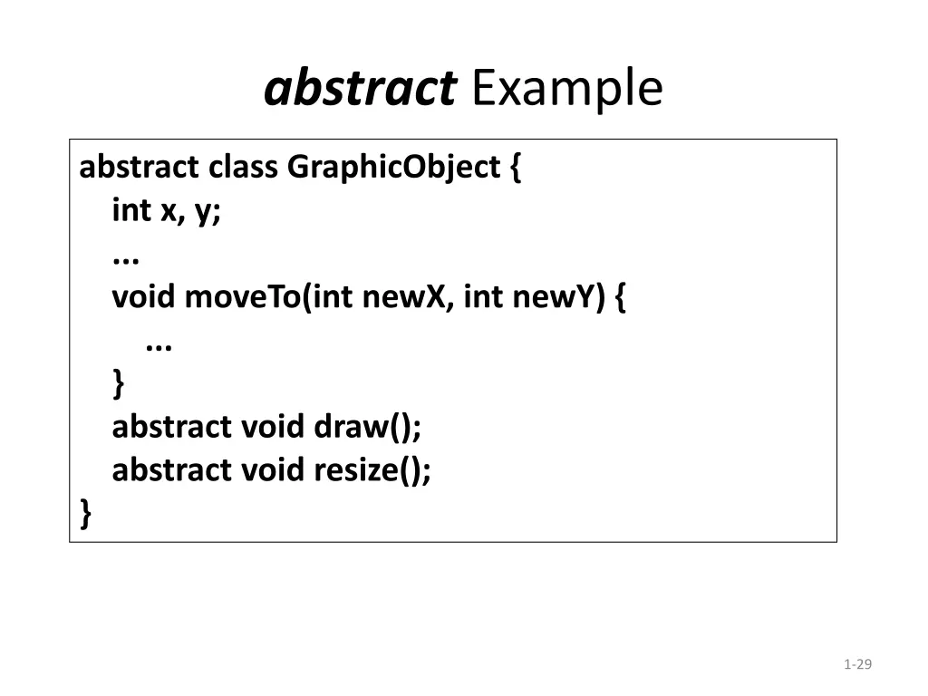 abstract example
