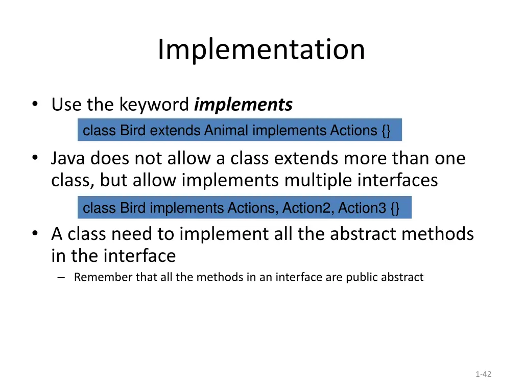 implementation