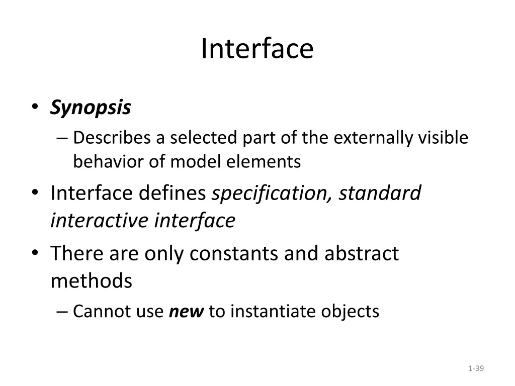 interface
