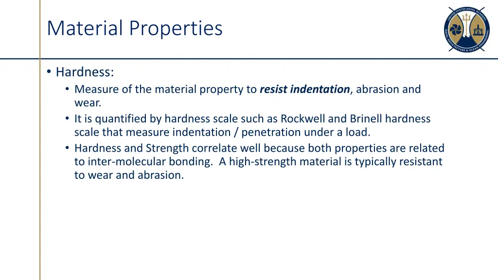 material properties 1