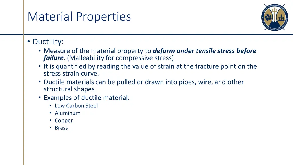 material properties 3