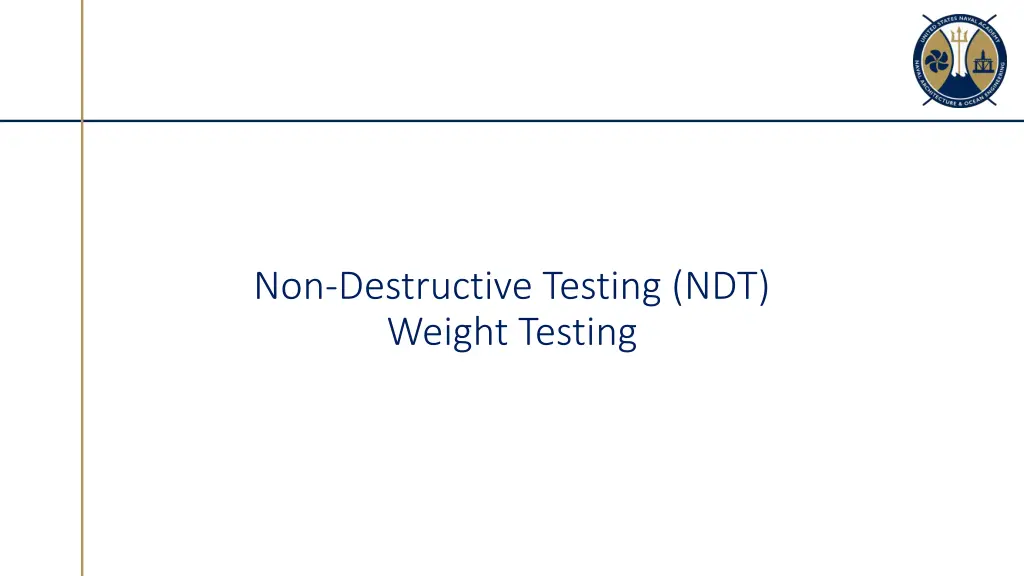 non destructive testing ndt weight testing