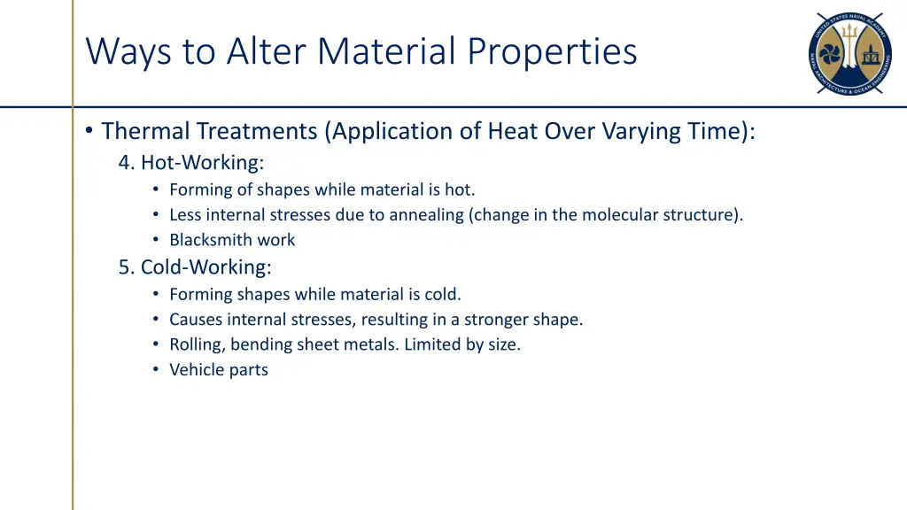 ways to alter material properties 2