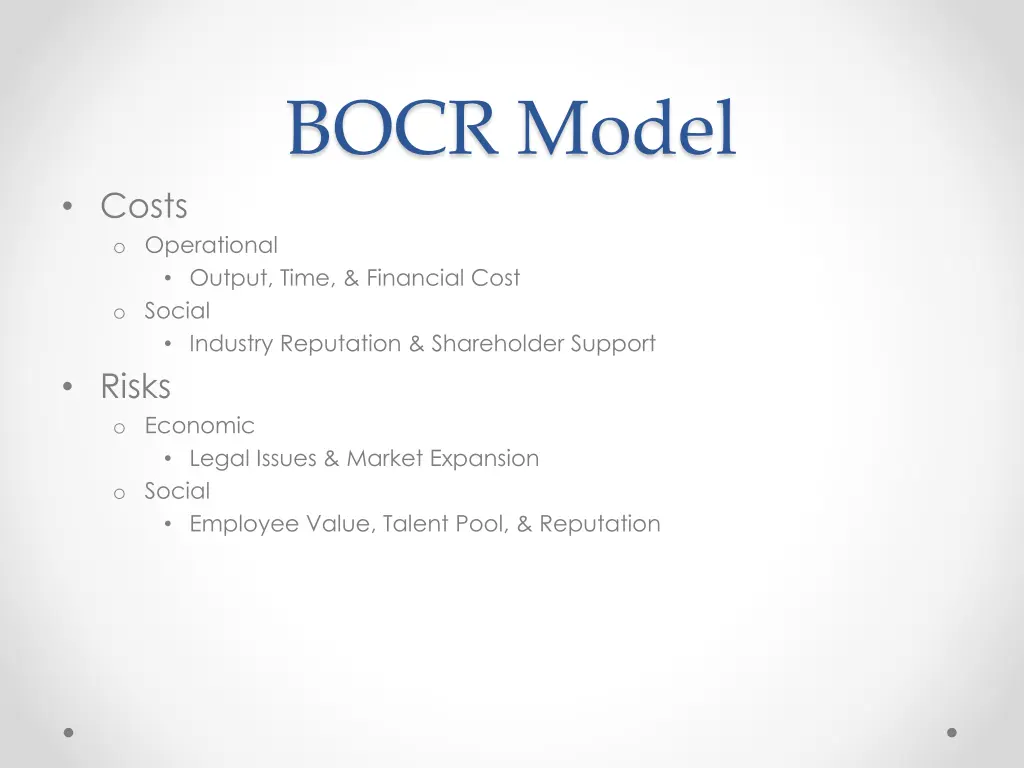 bocr model 1