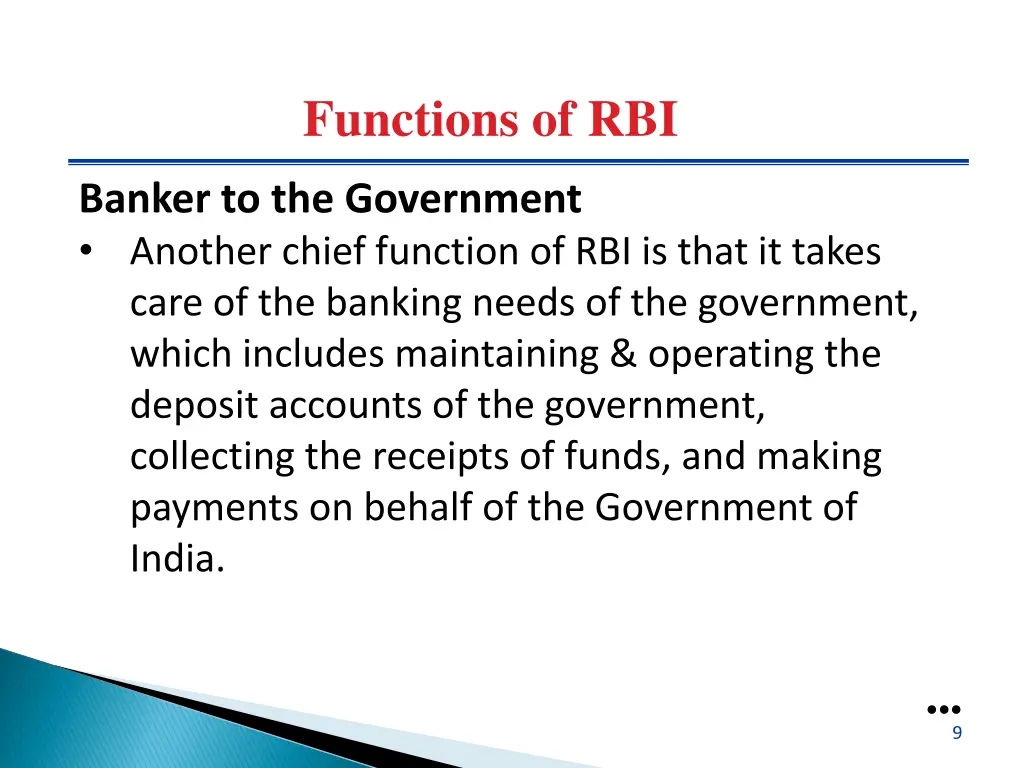 functions of rbi 1