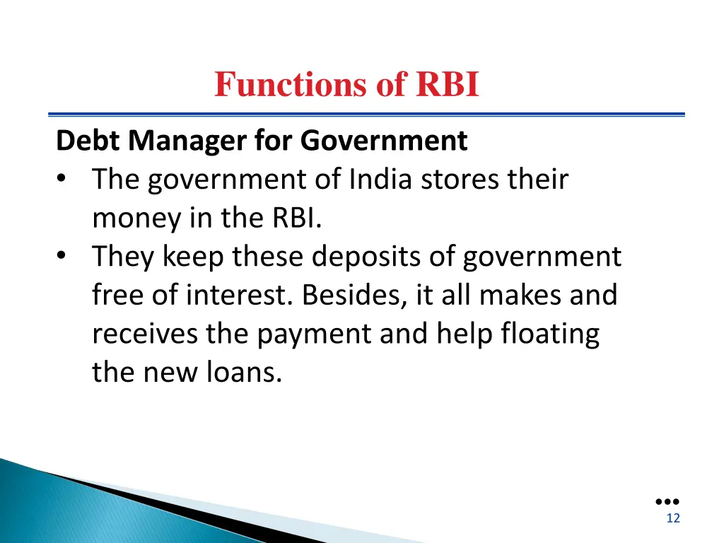 functions of rbi 4