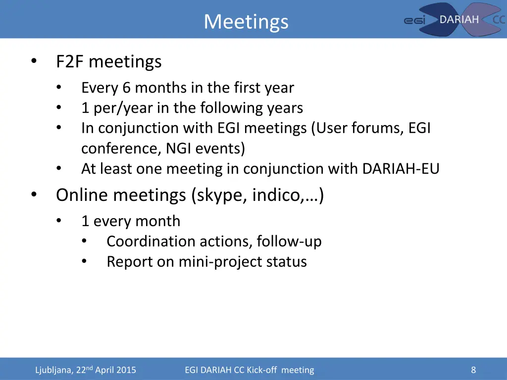 meetings