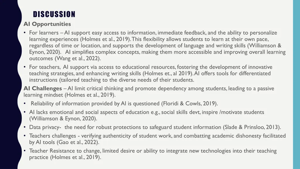 discussion ai opportunities for learners