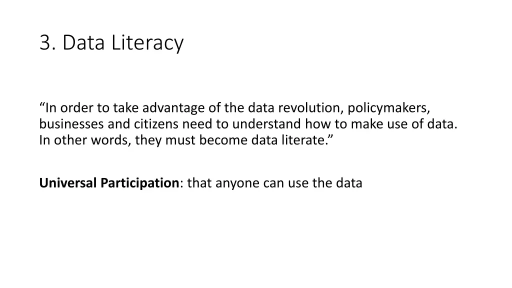 3 data literacy