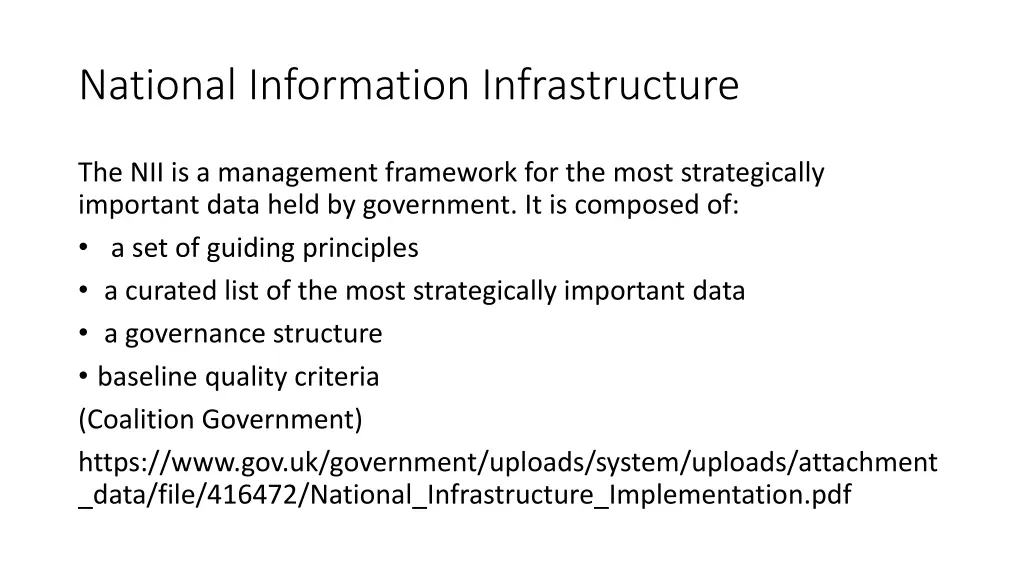 national information infrastructure