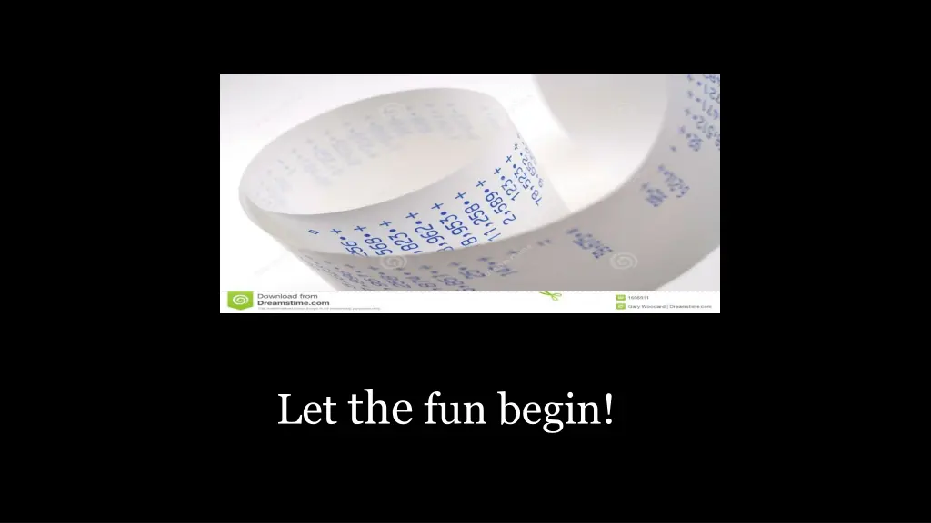 let the fun begin