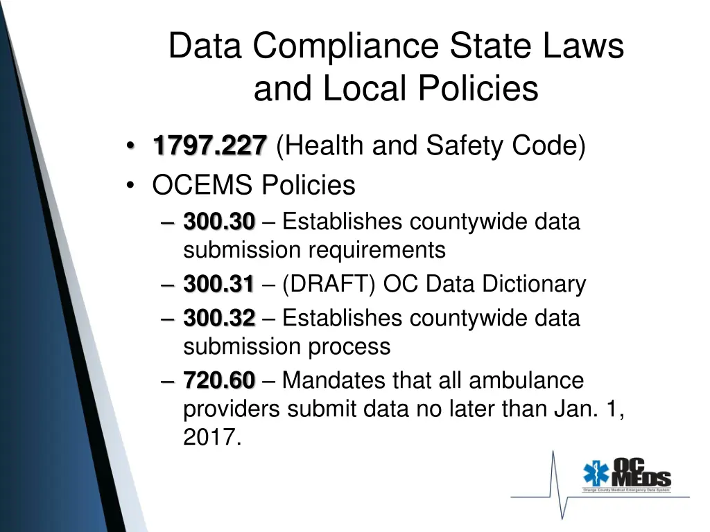 data compliance state laws and local policies
