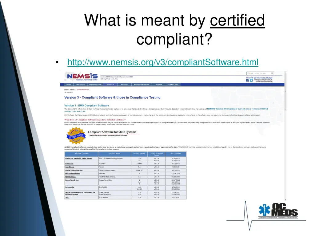 what is meant by certified compliant