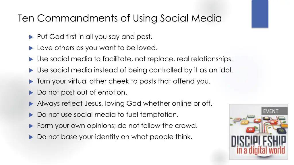 ten commandments of using social media