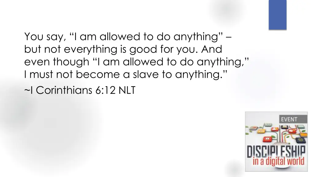 you say i am allowed to do anything