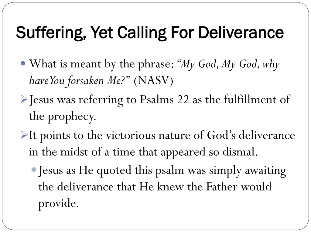 suffering yet calling for deliverance suffering 10