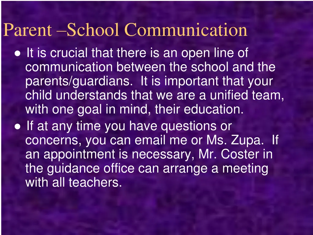parent school communication it is crucial that