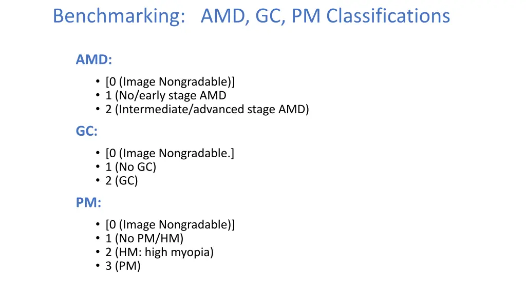 benchmarking amd gc pm classifications