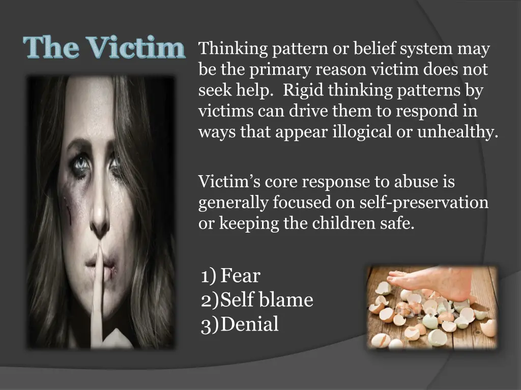 the victim