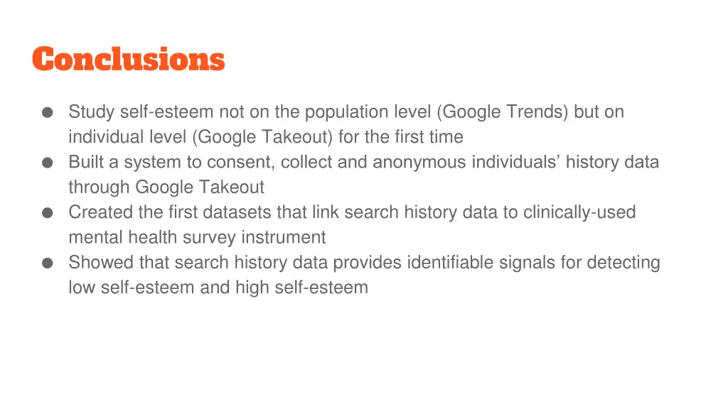 conclusions