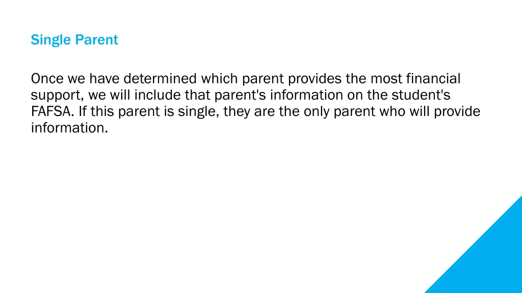 single parent