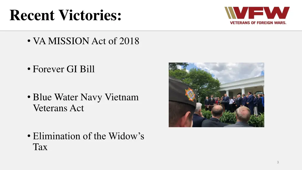 recent victories