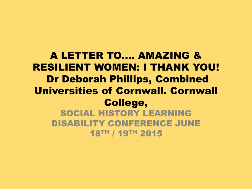 a letter to amazing resilient women i thank