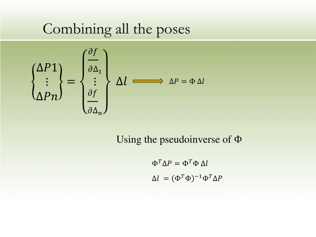 combining all the poses
