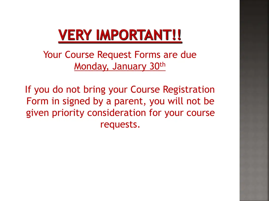 very important