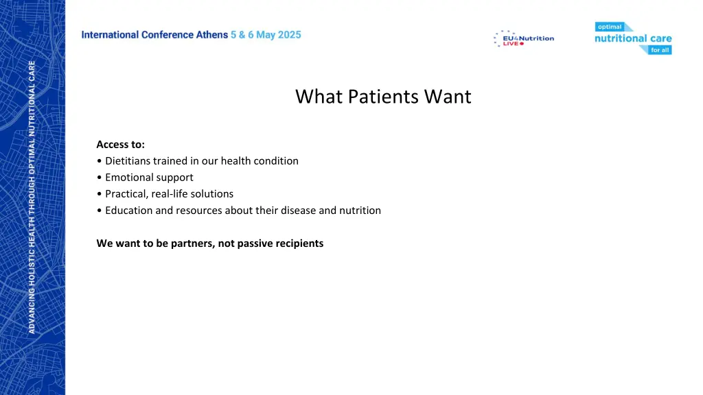 what patients want