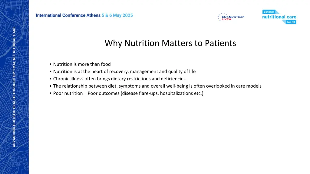 why nutrition matters to patients