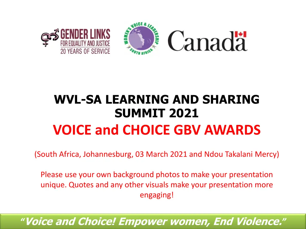 wvl sa learning and sharing summit 2021 voice