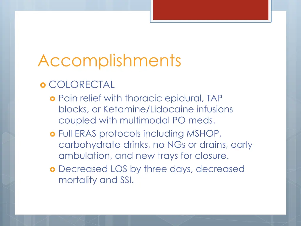 accomplishments