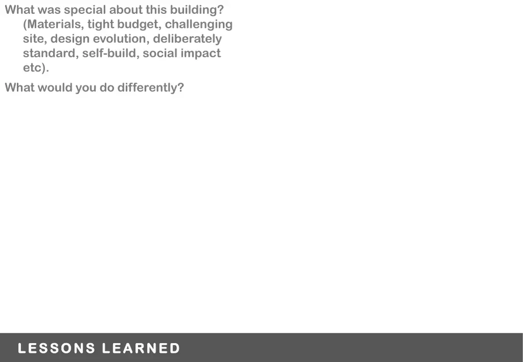 what was special about this building materials