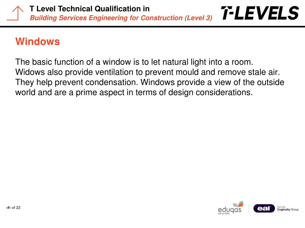 t level technical qualification in building 20