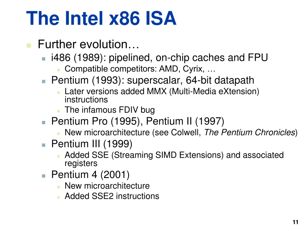 the intel x86 isa 1