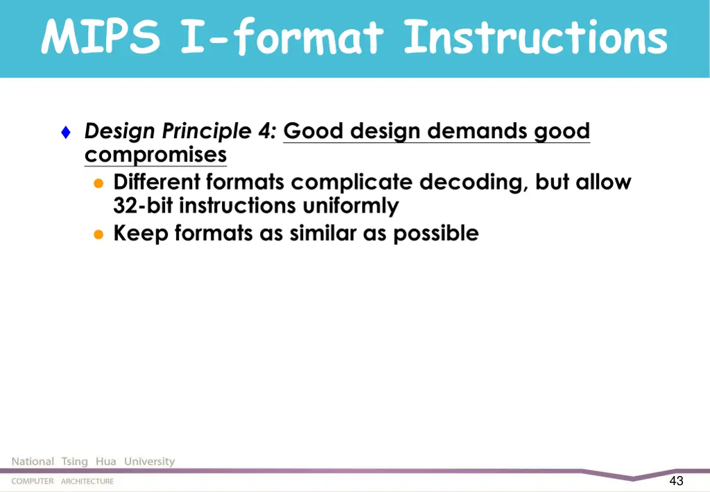 mips i format instructions