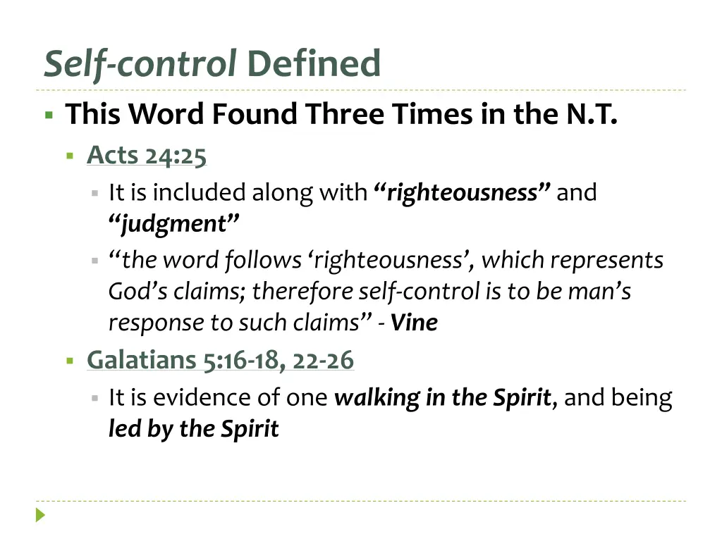 self control defined