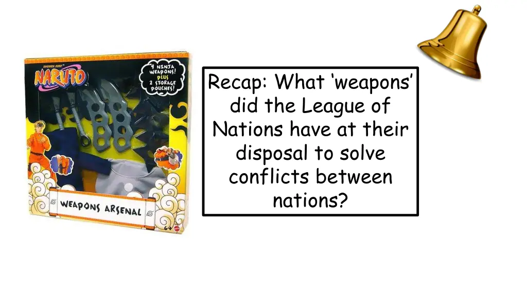recap what weapons did the league of nations have