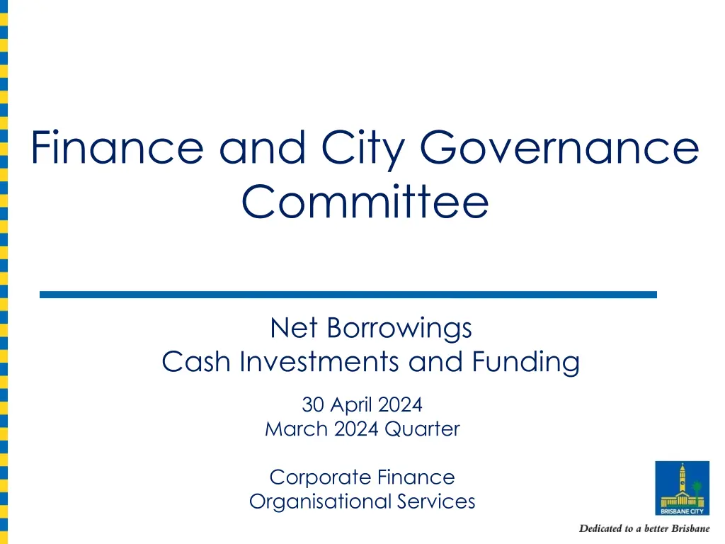 finance and city governance committee
