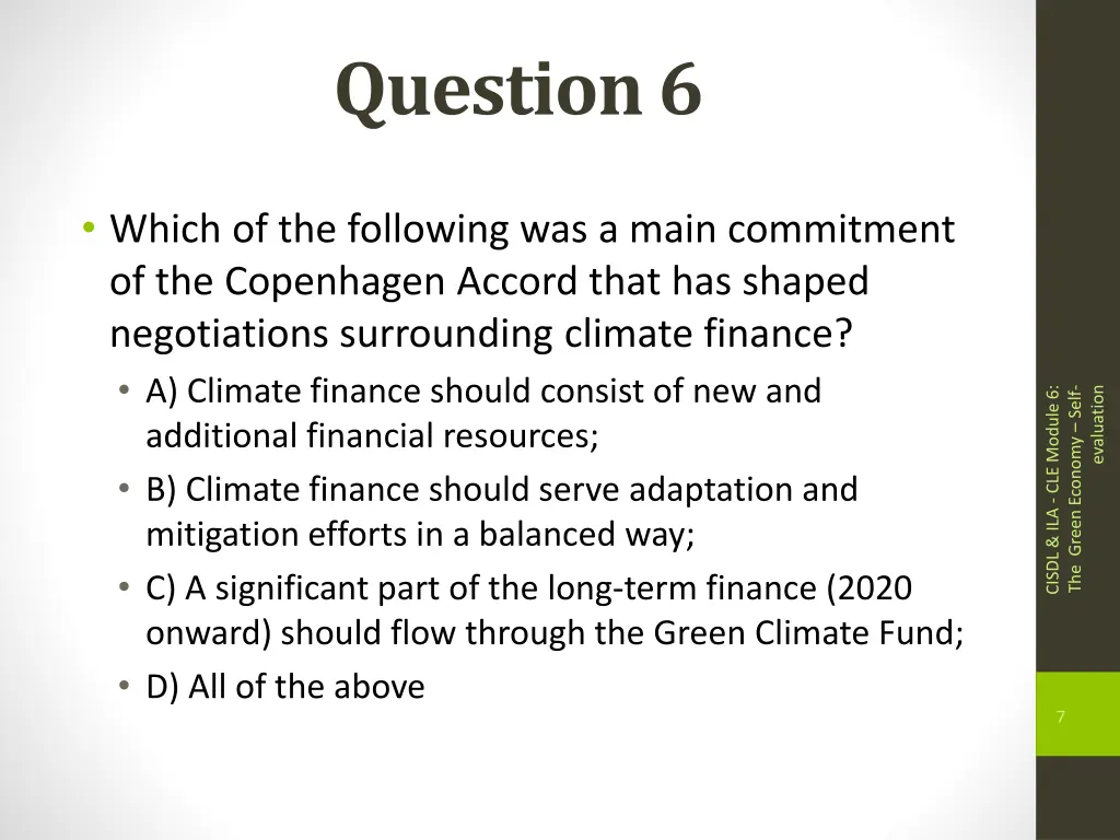 question 6