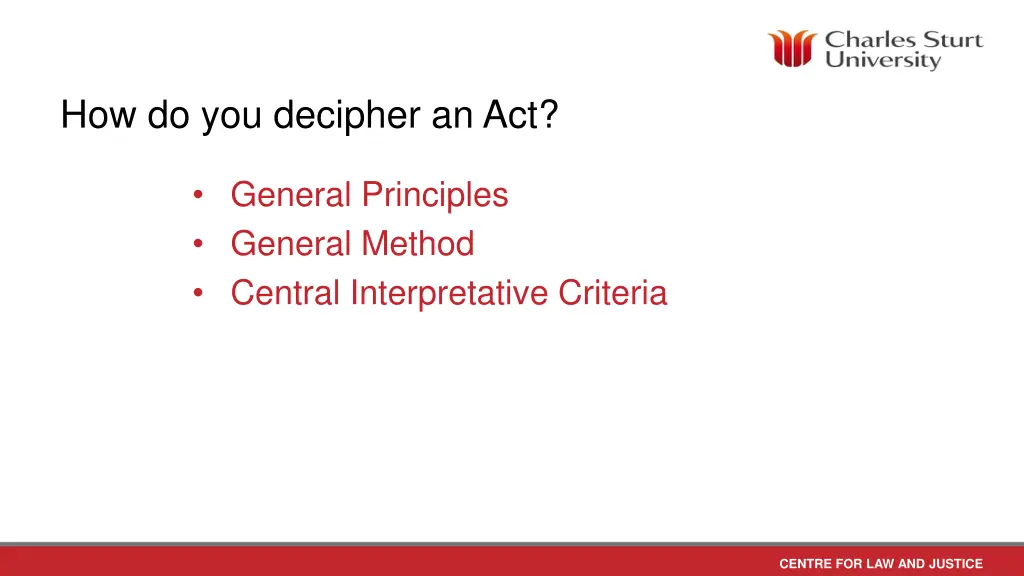 how do you decipher an act