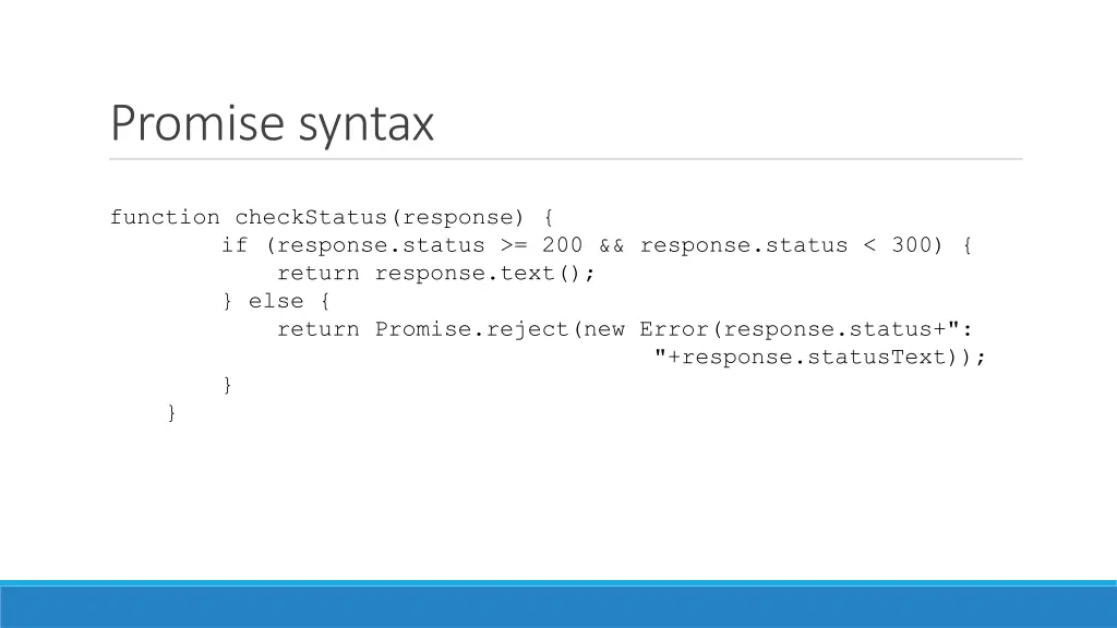 promise syntax 1
