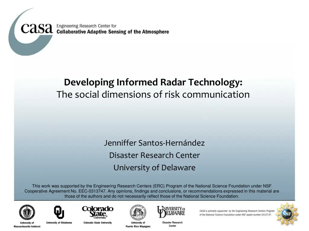 developing informed radar technology the social