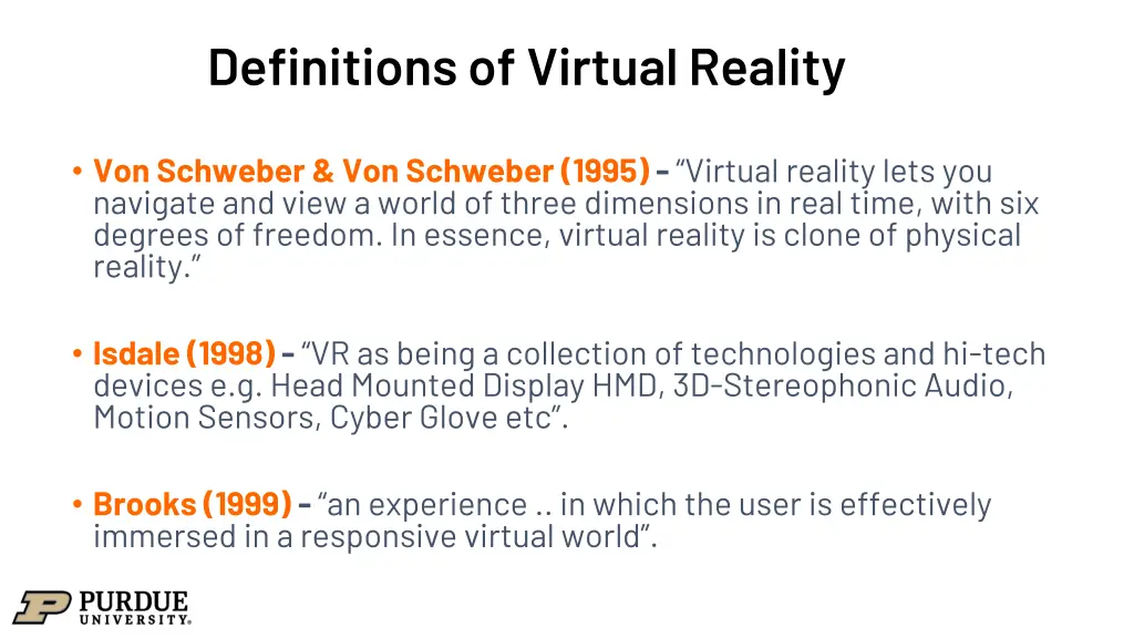 definitions of virtual reality 2