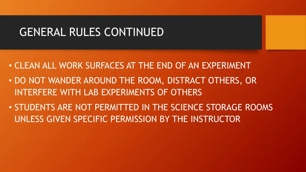 general rules continued 2
