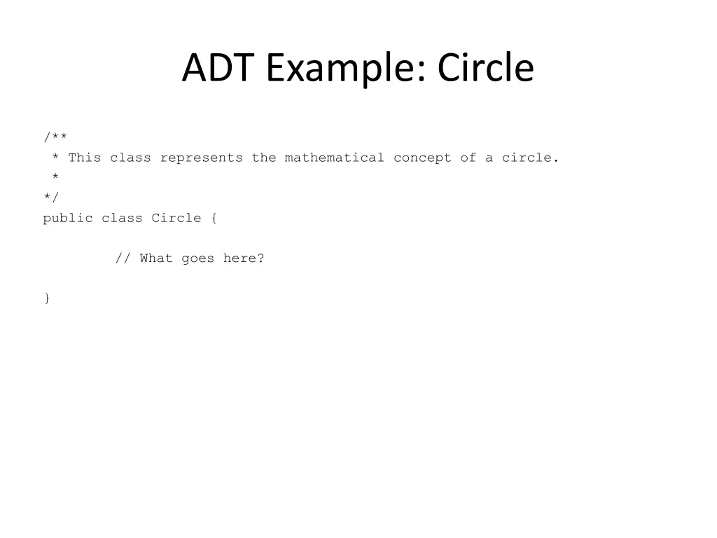 adt example circle 1