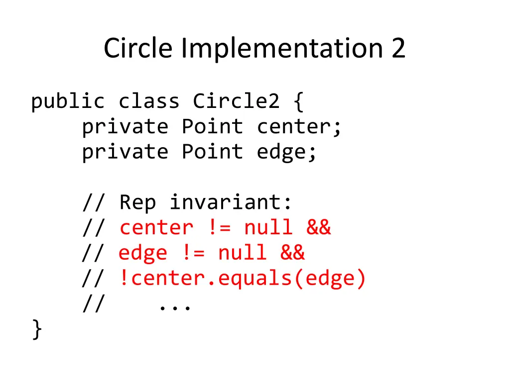 circle implementation 2 1