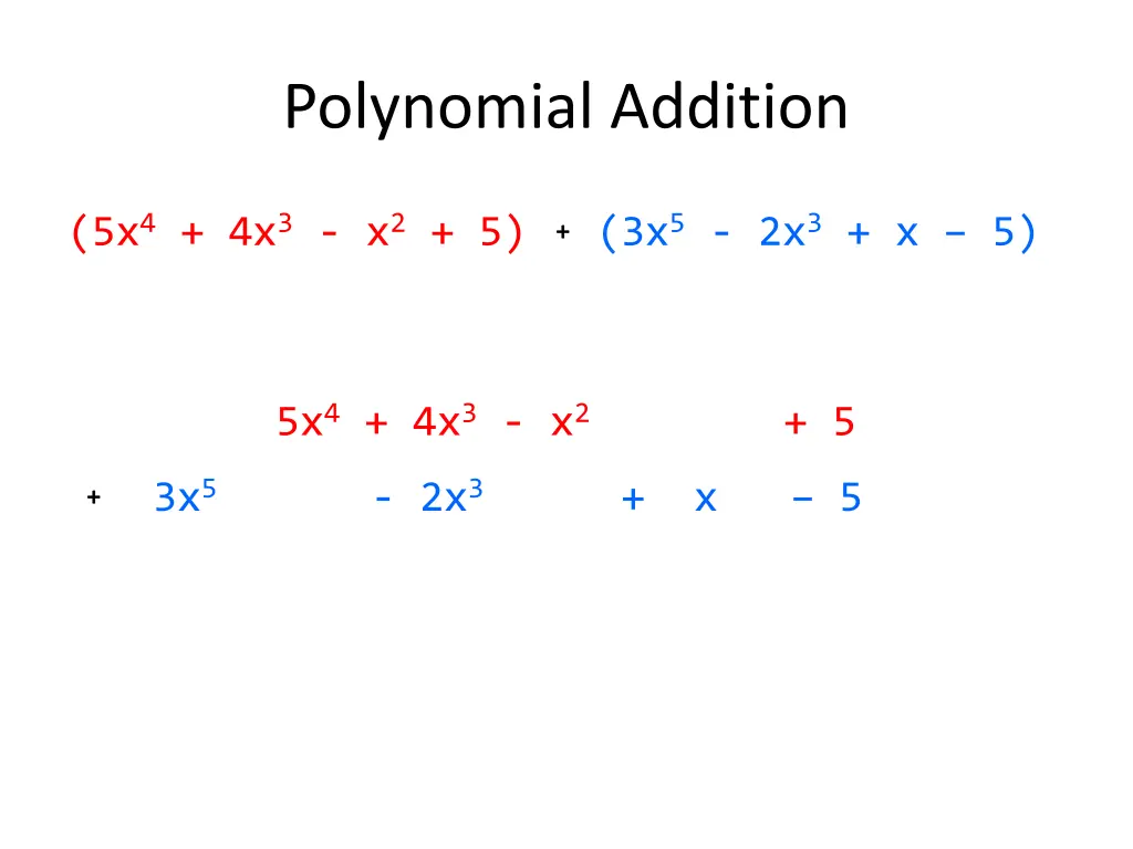 polynomial addition 1