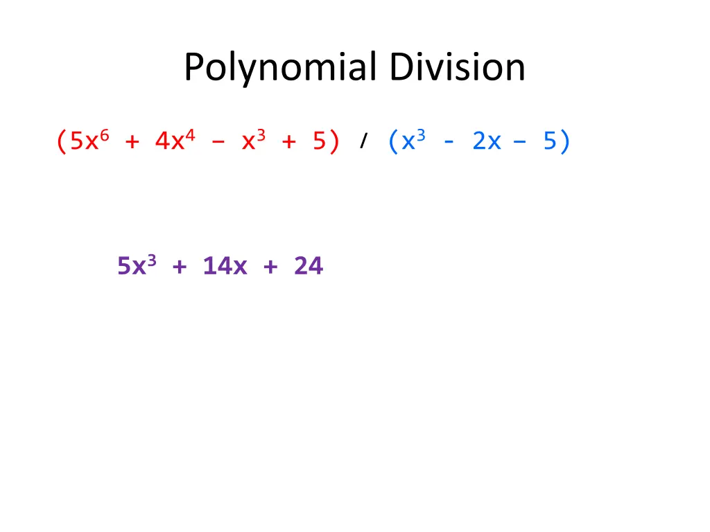 polynomial division 15
